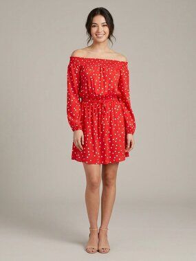 NWT Asos Polka Dot Retro Look Viscose Dress